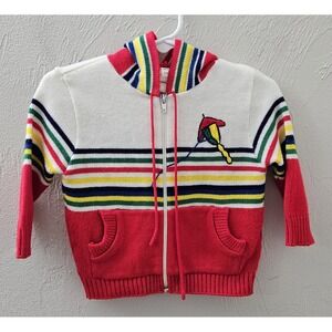 Vintage Sears Winnie The Pooh Hoodie Sweater Kite Infant Kids Medium 18-24 Month